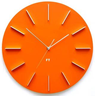 Dizajnové nástenné hodiny Future Time FT2010OR Round orange 40cm