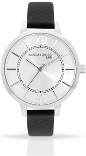 Náramkové hodinky JVD SUNDAY Rose Classic FOREVER BLACK