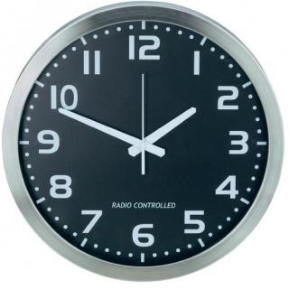 Nástenné DCF hodiny, hliník 40 cm