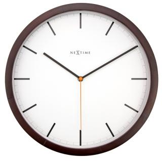 Nástenné hodiny 3156br Nextime Company Wood 35cm