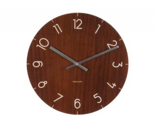 Nástenné hodiny KA5619DW, Karlsson Wood medium Dark, 40cm