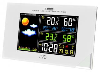 Rádiom riadená meteorologická stanica JVD strieborná RB9197.2, 20cm