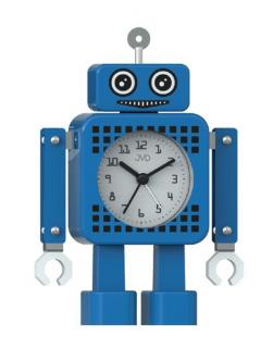 Tichý netikající detský budík JVD ROBOT SRP2304.1, 16cm