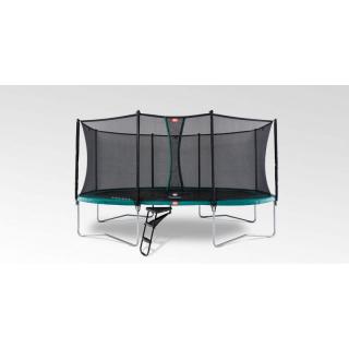 BERG Grand Favorit Regular 520 + Safety Net Comfort, Průměr 520x345 cm, Barva Černá, Žebřík Bez žebříku