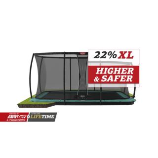 Berg Ultim Champion Flatground se sítí Deluxe XL, Průměr 410x250 cm, Barva Šedá