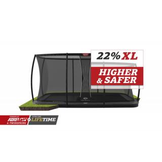 Berg Ultim Elite Flatground se sítí Deluxe XL, Průměr 500x300 cm, Barva Šedá