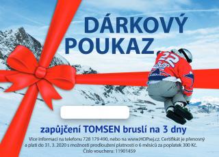 Poukaz na zapůjčení Tomsen sněžných bruslí, Počet dní 1 den