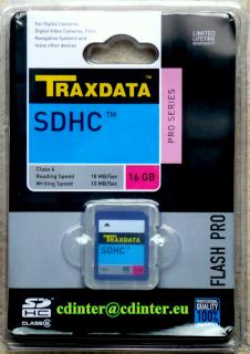 Traxdata SDHC 16 GB PRO SERIES