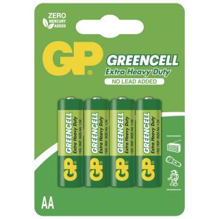 Batéria GP15G-U4 nealkalická tužková(B1221) 1,5V AA (bal=4ks) GREENCELL (zelená) GP