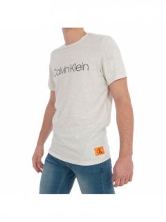 Béžové pánske značkové tričko Calvin Klein