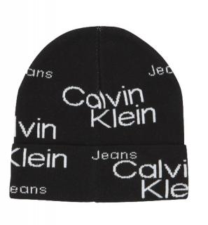 Čierna bavlnená dámska čiapka Calvin Klein