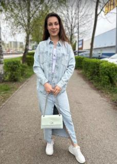 Dámska oversize džínsová košeľa Calvin Klein