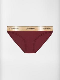 Dámske bikiny Calvin Klein vo vínovej farbe