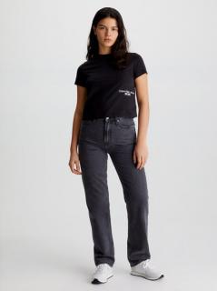 Damske čierne cropped tričko Calvin Klein Jeans