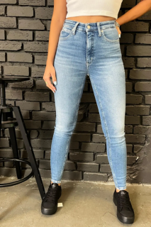 Dámske super skinny jeans Calvin Klein bledo modré