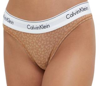 Dámske tangá Calvin Klein so zvieracím vzorom