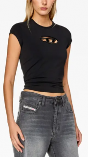 Dámsky čierny crop top Diesel