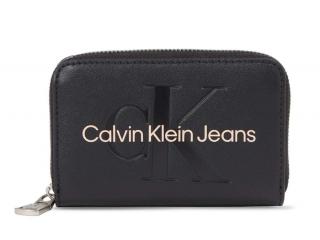 Malá čierna peňaženka Calvin Klein Jeans