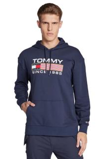 Tmavomodrá pánska mikina s kapucňou Tommy Hilfiger