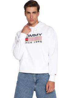 Tommy Hilfiger biela mikina s kapucňou