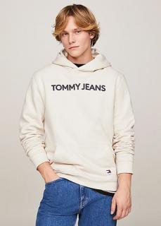 Tommy Jeans pánska mikina béžová