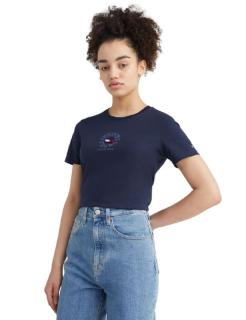 Tommy Jeans tmavomodré tričko