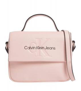 Značková ružová crossbody kabelka Calvin Klein