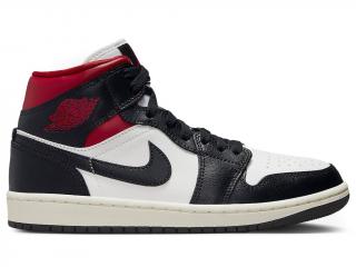 Air Jordan 1 Mid Black Gym Red (W) Veľkosť: 44,5