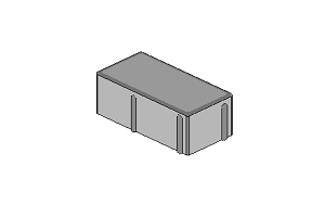 ABW Topline 20x10x8 cm zámková dlažba, Farba sivá