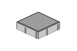 ABW Topline 20x20x6 cm zámková dlažba, Farba piesková