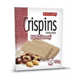 Extrudo Crispins kaštanový křehký plátek, bio 100g