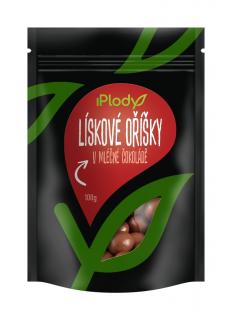 iPlody Lískové ořechy v mléčné čokoládě 100 g