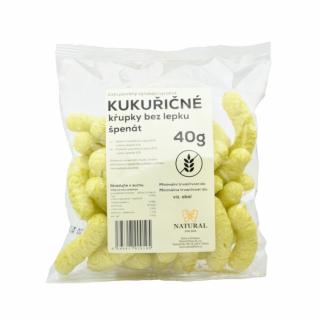 Natural Jihlava Křupky kukuřičné špenát 40g