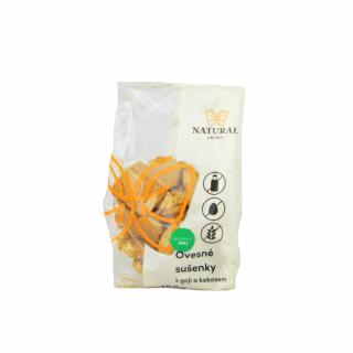 Natural Jihlava Ovesné sušenky s goji a kokosem bez lepku 150 g