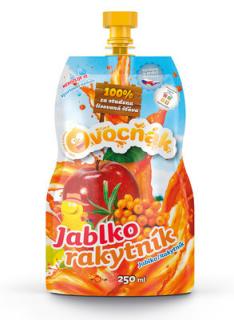 Ovocňák šťáva jablko-rakytník 250 ml