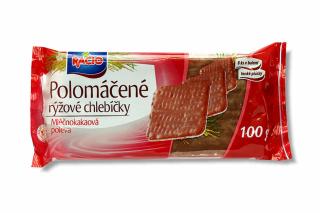 Racio Polomáčené rýžové chlebíčky v čokoládové polevě 100 g