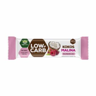 Topnatur Low carb tyčinka kokos a malina 40 g