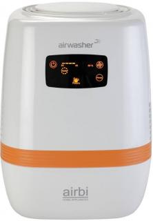 Airbi AIRWASHER čistička vzduchu / pre miestnosti do 45 m² / biela / oranžová / ZÁNOVNÉ