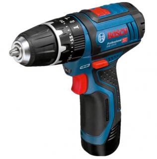 Akumulátorový rázový skrutkovač Bosch Professional GSB 12V-15 / 2-cestný / max. skrutka Ø 7 mm / modrý