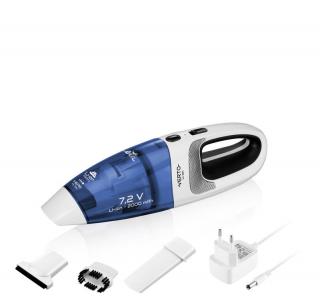 Akumulátorový ručný vysávač ETA Verto Li-ion 1442 90000 / HEPA filter / 0,5 l / indikátor dobitia / biely/modrý