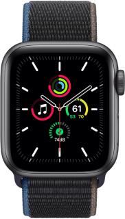 Apple Watch SE (1. generácia) / 40 mm / 32 GB / GPS + mobilný telefón / Športový remienok / Uhľovo sivá / ROZBALENÉ