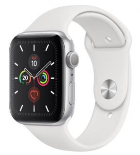 Apple Watch Series 5 / 44 mm / 32 GB / GPS / Strieborná/biela / ZÁNOVNÉ