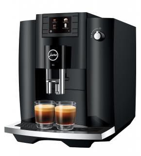 Automatický tlakový kávovar Jura E6 / 1450 W / 1,9 l / 15 bar / Piano Black / ZÁNOVNÉ