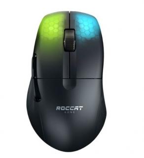 Bezdrôtová herná myš Roccat Kone Pro Air / 19000 DPI / s osvetlením RGB / 5 tlačidiel / čierna / ROZBALENÉ