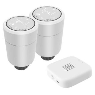 Bezdrôtová termálna hlavica IMMAX NEO SMART 2x Zigbee + SMART NEO BRIDGE PRO v2, TUYA (07732B) / biela / ROZBALENÉ