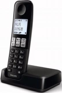 Bezdrôtový telefón Philips D2501B/01 / 500 mAh / čierny / ROZBALENÉ