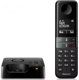 Bezdrôtový telefón so záznamníkom Philips D4751B/01 / čierny / ROZBALENÉ