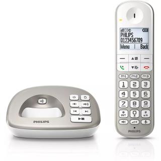 Bezdrôtový telefón so záznamníkom Philips XL4951S/38 / strieborný / POŠKODENÝ OBAL