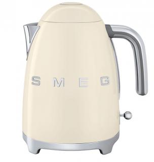 Čajník Smeg 50. rokov KLF03CREU / 2400 W / 1,7 l / lesklá krémová