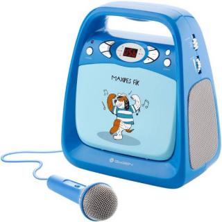 CD přehrávač GoGEN Maxipes Fík MAXI KARAOKE / USB vstup / 2x 1,2 W / LCD displej / modrá / ZÁNOVNÍ